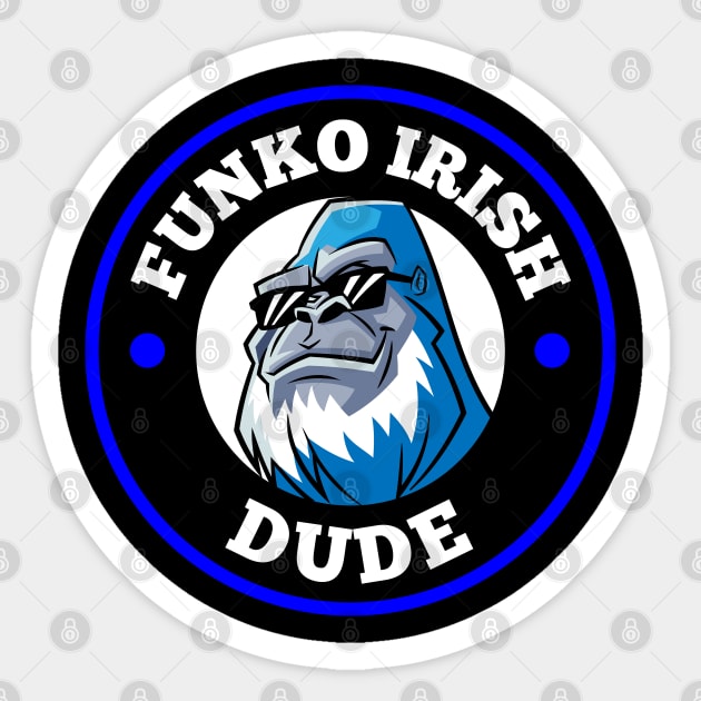 FUNKO IRISH DUDE (BLUE) Sticker by KOPY KAT